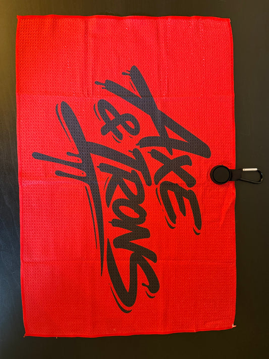 Signature Red Magnetic Golf Towel