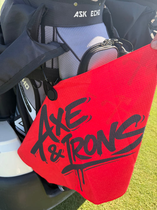 Signature Red Magnetic Golf Towel