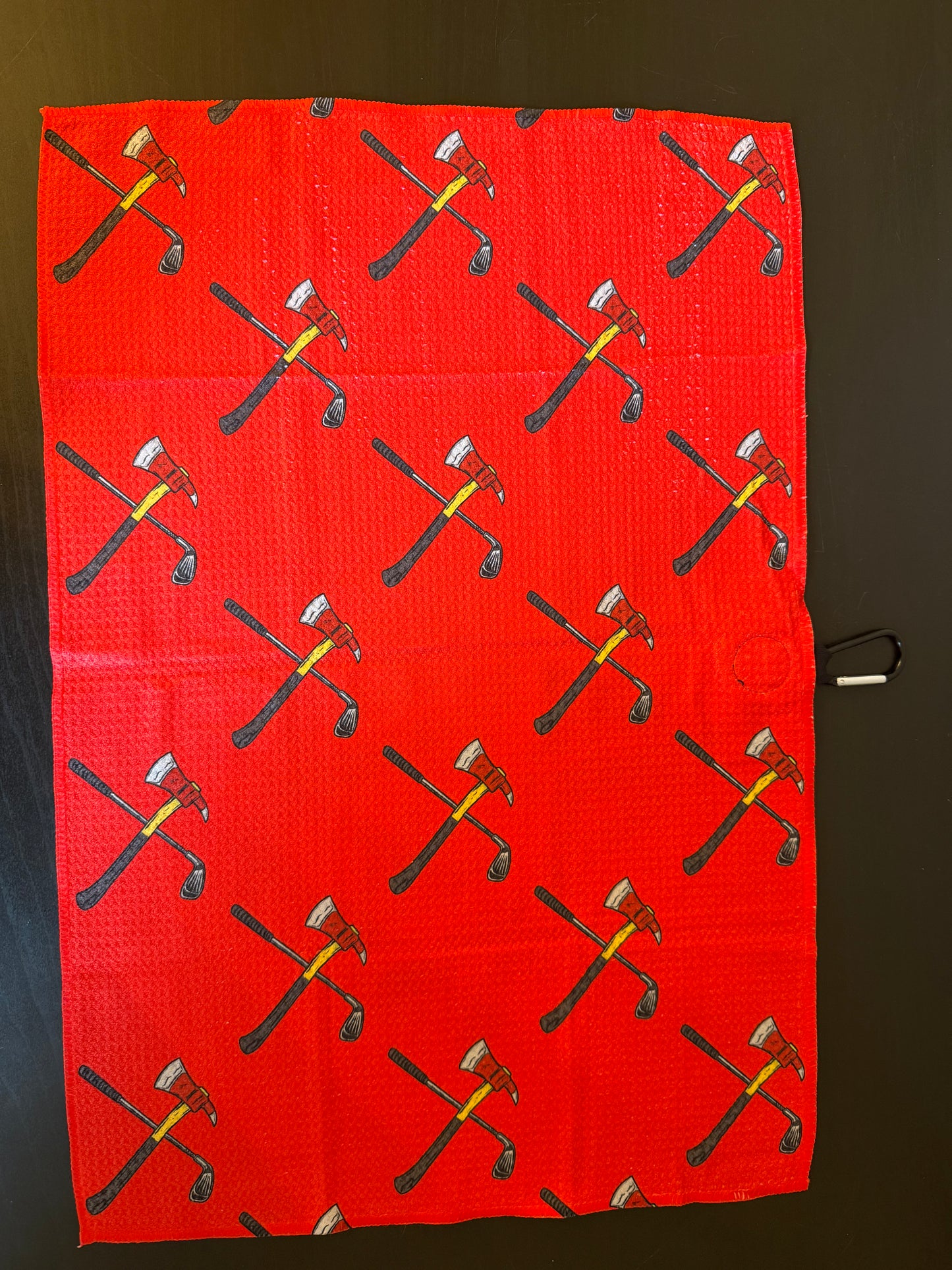 Signature Red Magnetic Golf Towel